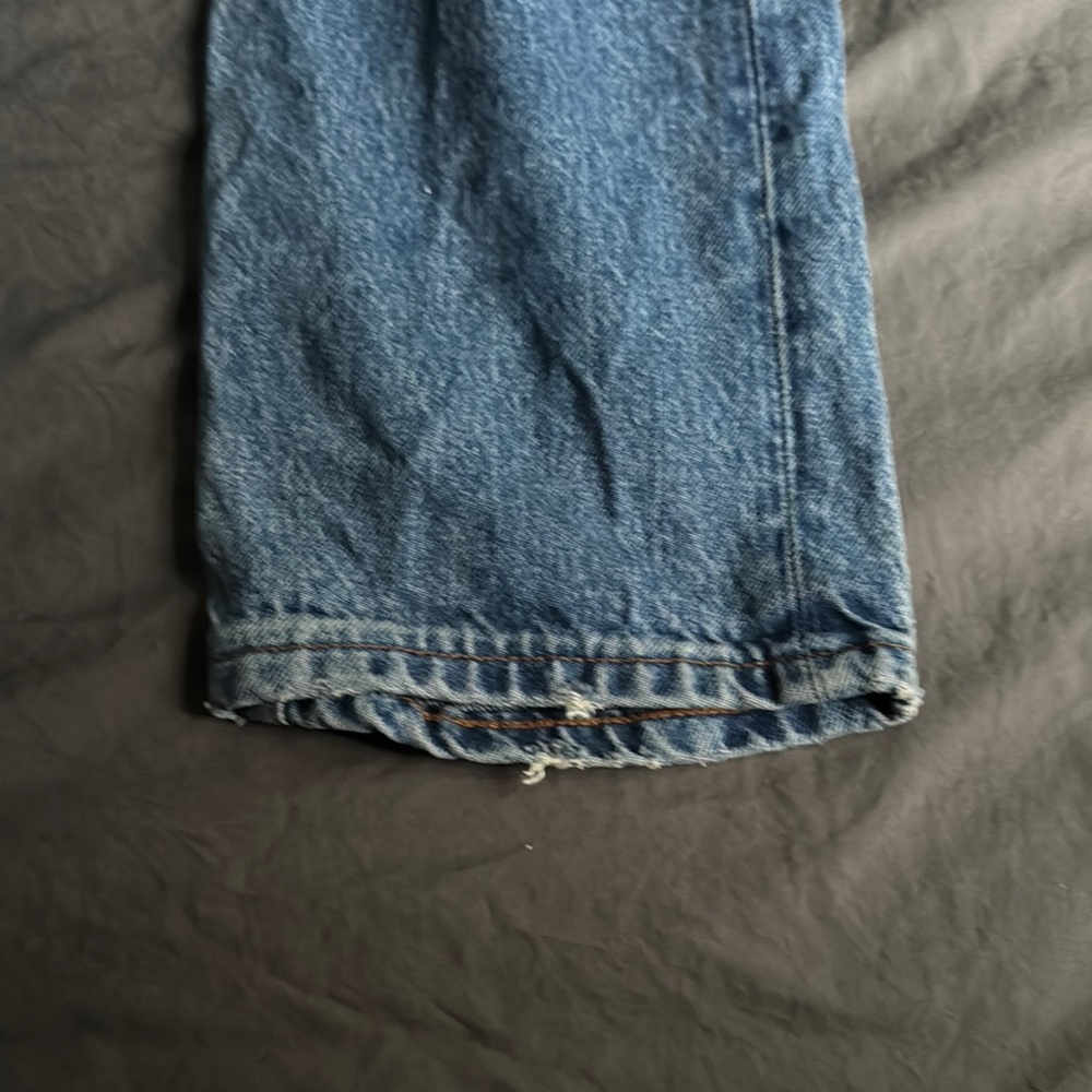 Reformation High Rise Blue Jeans Timeless Fit - Picture 5 of 6